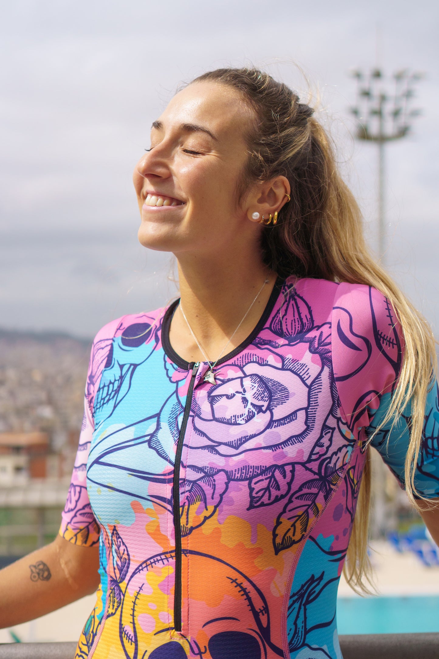Women's Trisuit- Skulls n' Roses
