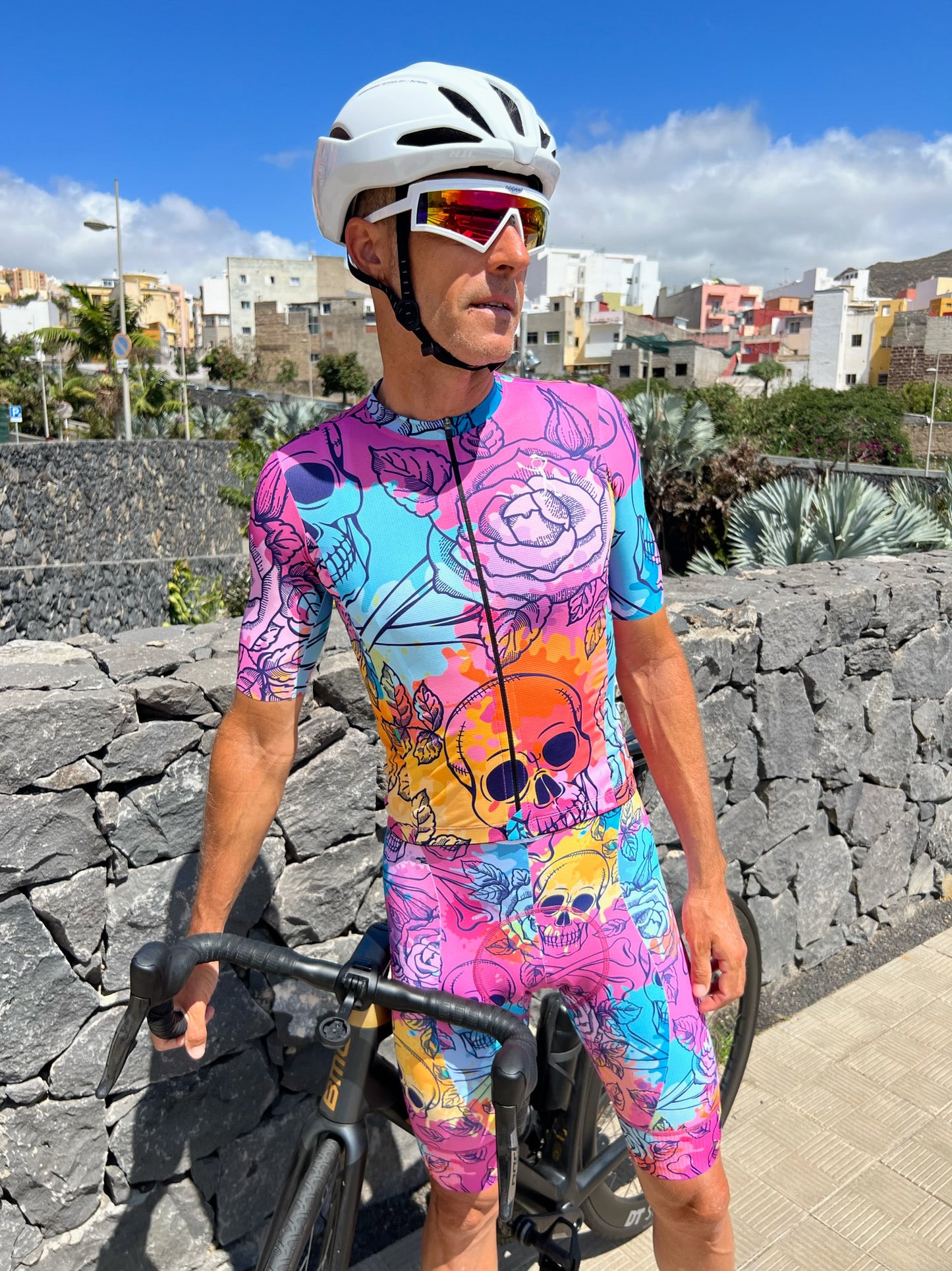 Men's Pro Bib- Skulls & Roses