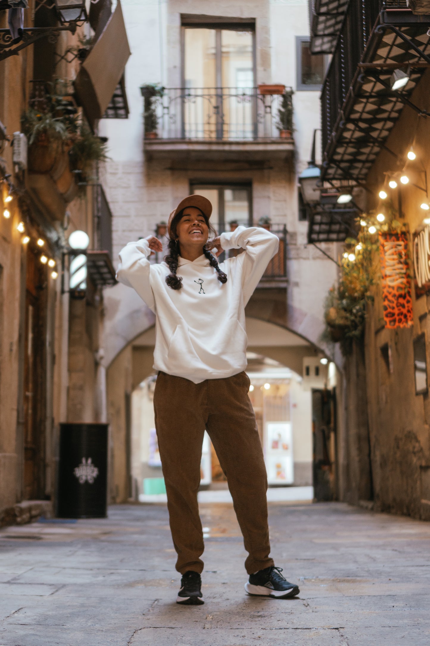 여성용 화이트 Og 후디