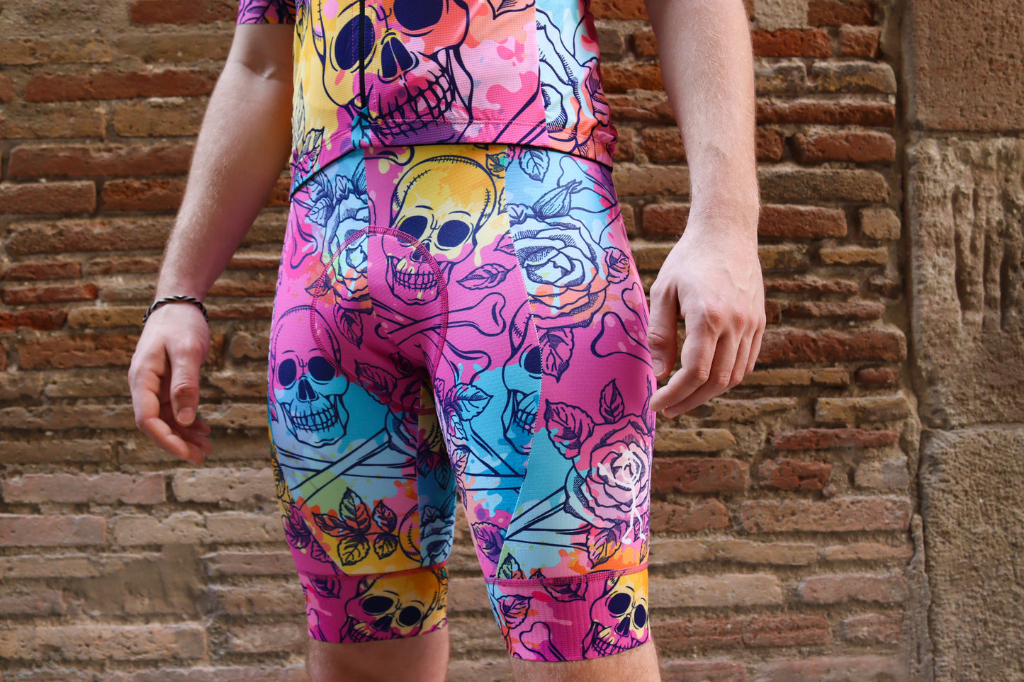 Men's Pro Bib- Skulls & Roses