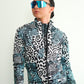 Women's Windbreaker Jacket- Snow Leopard