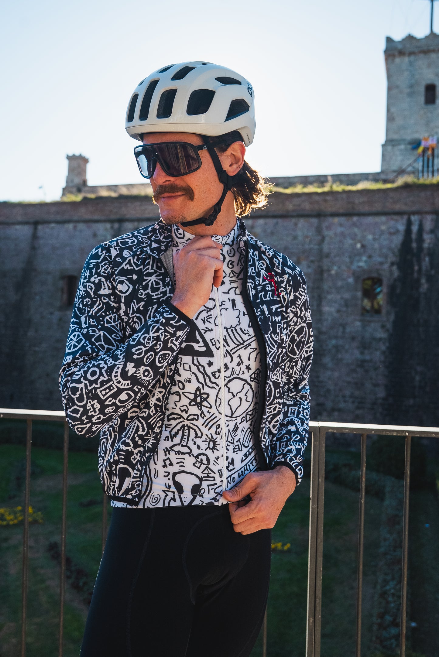 Men's Aero Long-Sleeve Jersey- Sketch