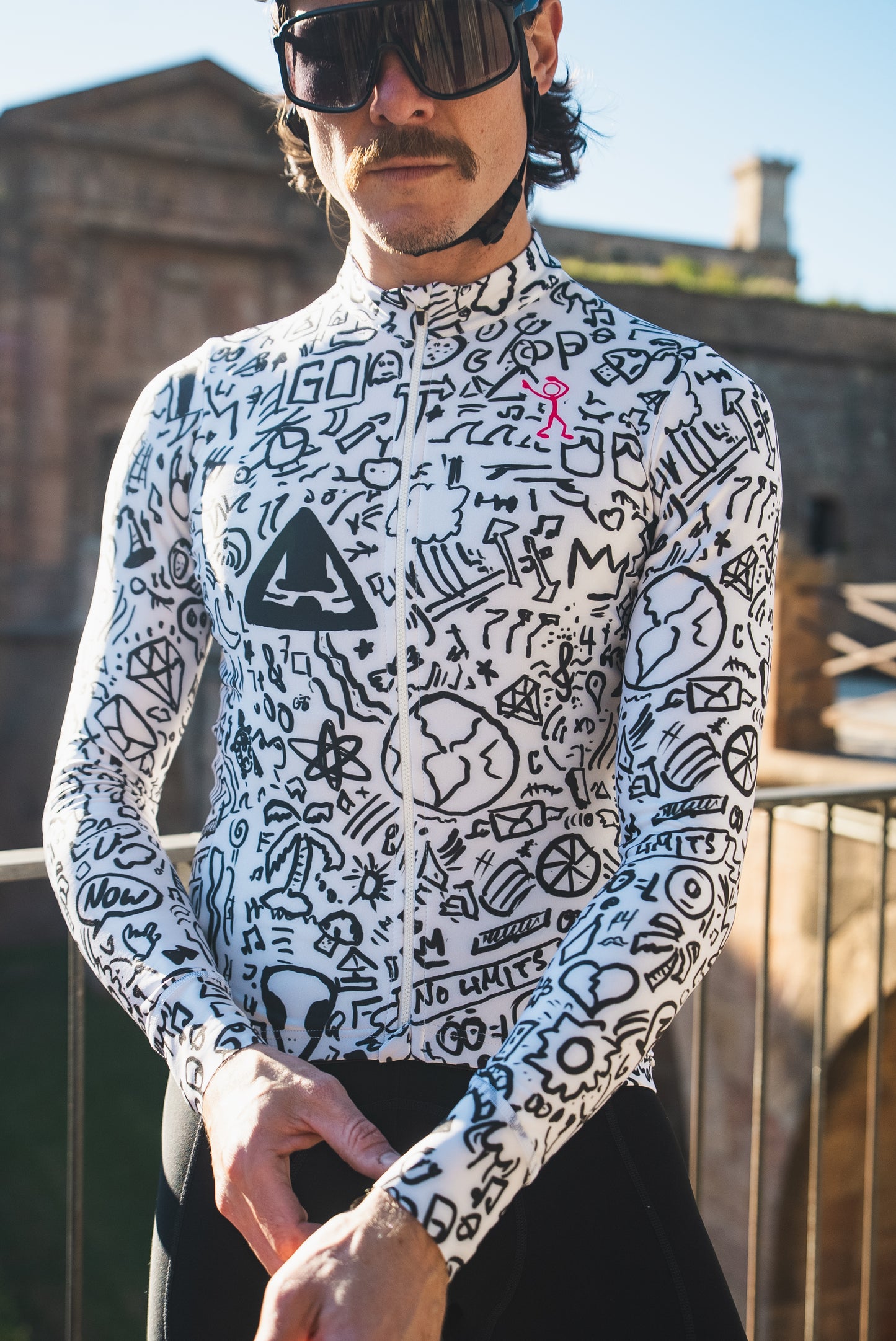 Men's Aero Long-Sleeve Jersey- Sketch