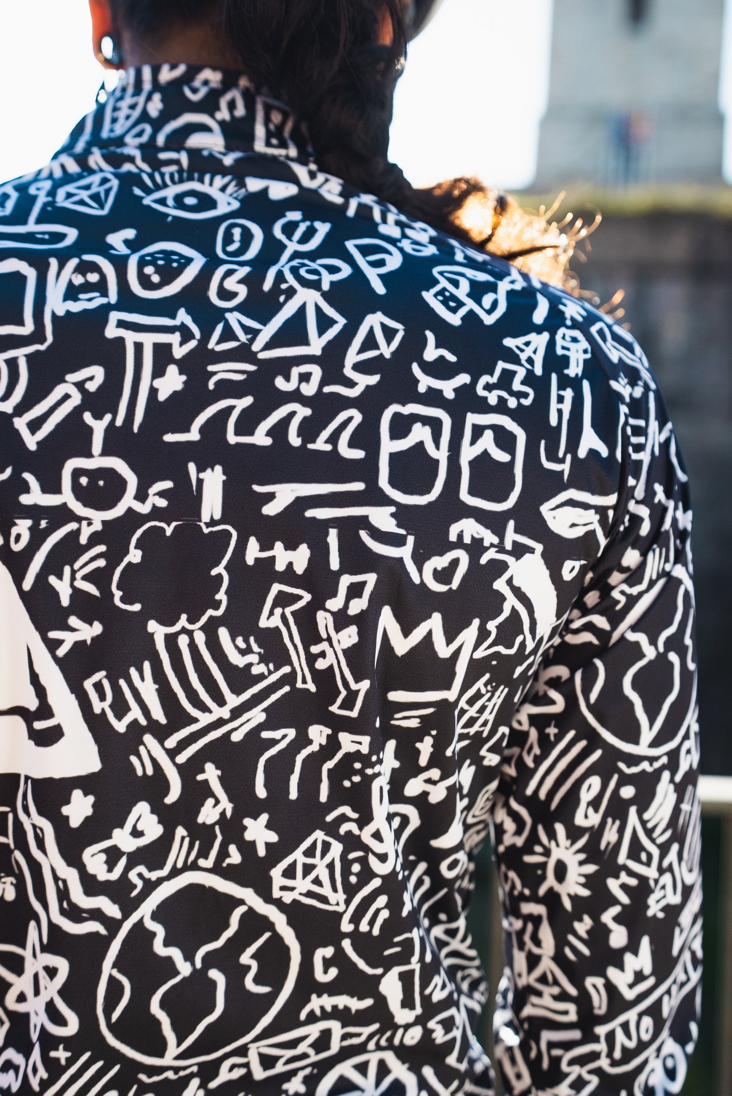 Women's Windbreaker Jacket- Sketch